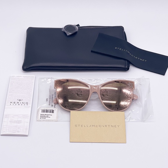 NEW STELLA MCCARTNEY SC0100S 005 NUDE SUNGLASSES STELLA MCCARTNEY - Picture 10 of 10